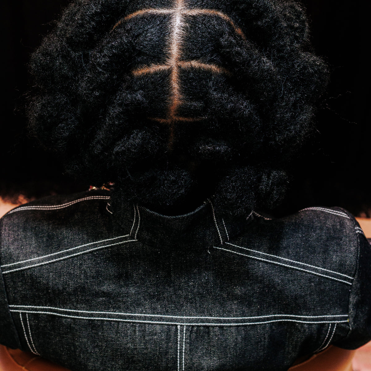 Veste en denim structurée